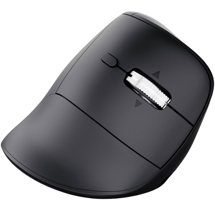Trust Vyran Ratón Ergonómico Vertical Inalámbrico Negro